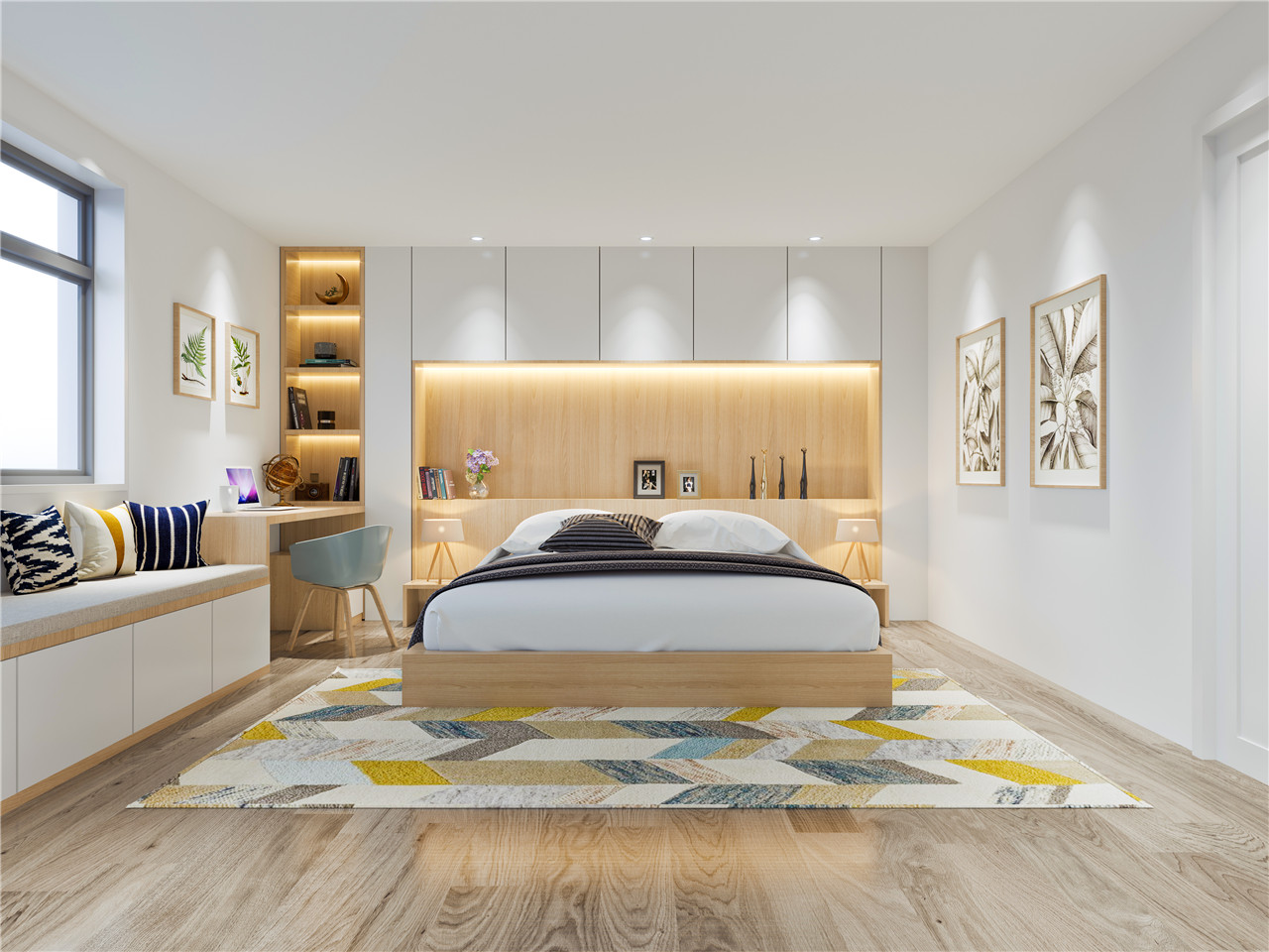 雪山白生态板-板材全屋定制案例